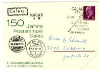 DDR Nr. PP010 D2/004 SSt. 150 Jahre Poststempel Calau