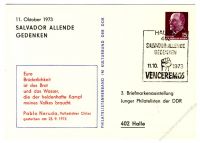 DDR Nr. PP010 D2/010a SSt. Salvador Allende Gedenken