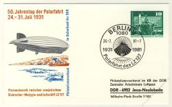 DDR Nr. PP016 B1/007c SSt. 50. Jahrestag der Polarfahrt 1931