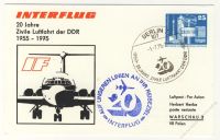 DDR Nr. PP017 C1/001b SSt. INTERFLUG - 20 Jahre Zivile Luftfahrt