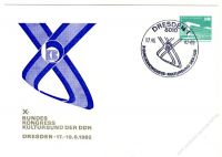DDR Nr. PP018 D2/008 SSt. X. Kongress Kulturbund der DDR