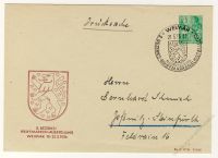 DDR Nr. PU010 D2/002a SSt. II. Bezirks-Briefmarken-Ausstellung Weimar 1956
