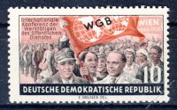 DDR 1955 Mi-Nr. 452 ** Weltgewerkschaftsbund