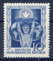 DDR 1955 Mi-Nr. 484 ** 10 Jahre Volkssolidaritt