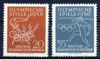 DDR 1956 Mi-Nr. 539-540 ** Olympische Sommerspiele in Melbourne