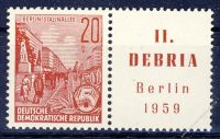 DDR 1957 Mi-Nr. 580B (ZD) ** Briefmarkenausstellung DEBRIA