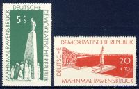 DDR 1957 Mi-Nr. 566-567 ** Aufbau nationaler Gedenksttten