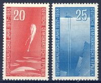DDR 1958 Mi-Nr. 616-617 ** Geophysikalisches Jahr