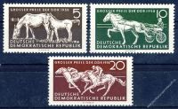 DDR 1958 Mi-Nr. 640-642 ** Pferderennen 