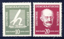 DDR 1958 Mi-Nr. 626-627 ** 100. Geburtstag von Max Planck