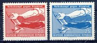 DDR 1958 Mi-Nr. 655-656 ** Volkskampf gegen den Atomtod