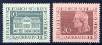 DDR 1959 Mi-Nr. 733-734 ** 200. Geburtstag von Friedrich Schiller