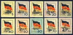 DDR 1959 Mi-Nr. 722-731 ** 10 Jahre Deutsche Demokratische Republik