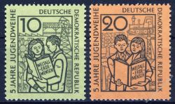 DDR 1959 Mi-Nr. 680-681 ** 5 Jahre Jugendweihe