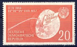 DDR 1959 Mi-Nr. 721 ** Sowjetischen Weltraumrakete 