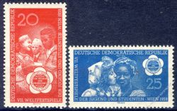 DDR 1959 Mi-Nr. 705-706 ** Weltfestspiele der Jugend und Studenten
