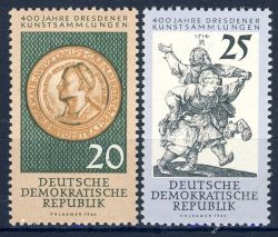 DDR 1960 Mi-Nr. 791-792 ** 400 Jahre Dresdener Kunstsammlungen