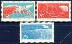 DDR 1961 Mi-Nr. 822-824 ** Erster bemannter Weltraumflug