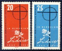DDR 1962 Mi-Nr. 891-892 ** 20. Jahrestag der Zerstrung von Lidice