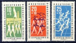DDR 1963 Mi-Nr. 963-965 ** Deutsches Turn- und Sportfest