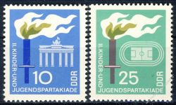 DDR 1968 Mi-Nr. 1375-1376 ** Kinder- und Jugendspartakiade