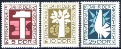 DDR 1968 Mi-Nr. 1368-1370 ** Internationales Jahr der Menschenrechte