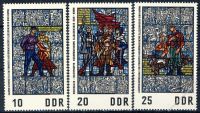 DDR 1968 Mi-Nr. 1346-1348 ** Nationale Mahn- und Gedenkstätte Sachsenhausen
