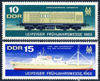 DDR 1968 Mi-Nr. 1349-1350 ** Leipziger Frühjahrsmesse