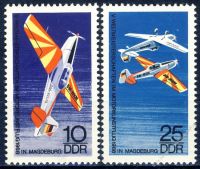 DDR 1968 Mi-Nr. 1391-1392 ** Weltmeisterschaften im Motorkunstflug