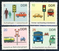 DDR 1969 Mi-Nr. 1444-1447 ** Sicherheit im Straenverkehr