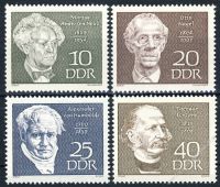 DDR 1969 Mi-Nr. 1440-1443 ** Berühmte Persönlichkeiten