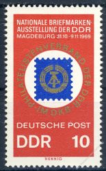 DDR 1969 Mi-Nr. 1477 ** Nationale Briefmarkenausstellung 20 Jahre DDR