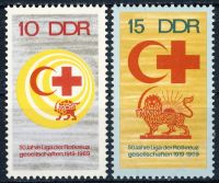 DDR 1969 Mi-Nr. 1466-1467 ** 50 Jahre Liga der Rotkreuzgesellschaften