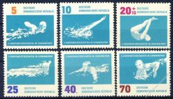 DDR 1962 Mi-Nr. 907-912 ** Schwimm-Europameisterschaften