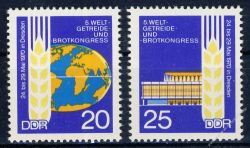 DDR 1970 Mi-Nr. 1575-1576 ** Welt-Getreide- und Brotkongress