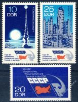 DDR 1973 Mi-Nr. 1887-1889 ** Tage der sowjetischen Wissenschaft und Technik in der DDR