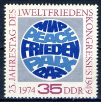 DDR 1974 Mi-Nr. 1946 ** 25. Jahrestag des ersten Weltfriedenskongresses