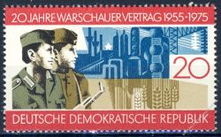 DDR 1975 Mi-Nr. 2043 ** 20 Jahre Warschauer Vertrag