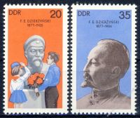 DDR 1977 Mi-Nr. 2252-2253 ** 100. Geburtstag von Feliks Dserschinskij