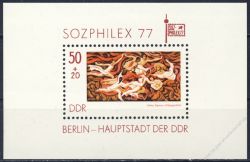 DDR 1977 Mi-Nr. 2249 (Block 48) ** Internationale Briefmarkenausstellung sozialistischer Lnder