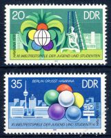 DDR 1978 Mi-Nr. 2345-2346 ** Weltfestspiele der Jugend und Studenten
