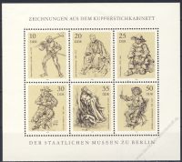 DDR 1978 Mi-Nr. 2347-2352 (Klb) ** Kupferstichkabinett der Staatlichen Museen Berlin