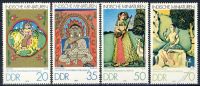DDR 1979 Mi-Nr. 2418-2421 ** Indische Miniaturen