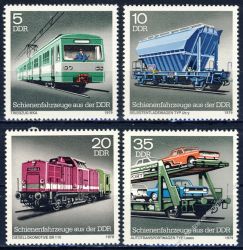 DDR 1979 Mi-Nr. 2414-2417 ** Schienenfahrzeuge