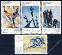DDR 1980 Mi-Nr. 2478-2481 ** Olympische Winterspiele