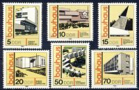DDR 1980 Mi-Nr. 2508-2513 ** Bauwerke im Bauhaus-Stil