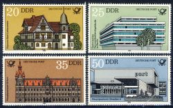 DDR 1982 Mi-Nr. 2673-2676 ** Bauten der Deutschen Post