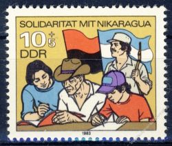 DDR 1983 Mi-Nr. 2834 ** Solidaritt mit Nicaragua