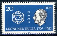DDR 1983 Mi-Nr. 2825 ** 200. Todestag von Leonhard Euler