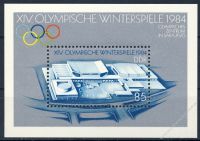 DDR 1983 Mi-Nr. 2843 (Block 74) ** Olympische Winterspiele 1984 in Sarajevo